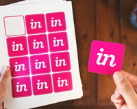 Arketiketter med runda hörn